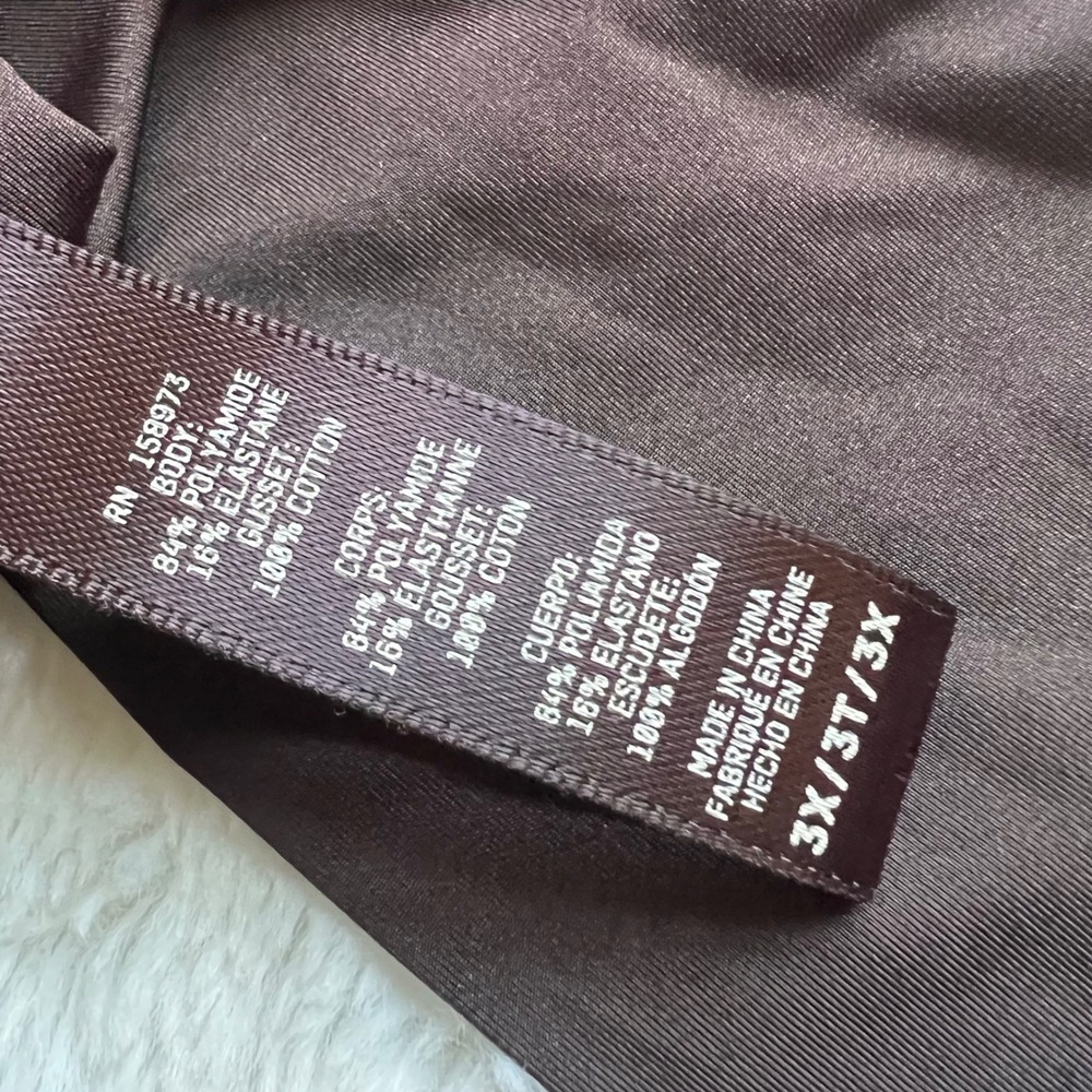 Skims Body Thong Espresso Brown PN-THG-2867 Women's Size 3X New - Picture 8 of 12